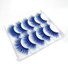 Colorful Fake Eyelashes Gradient Manga False Lashes Unique Colored Fake Eyelashes  Stage Makeup