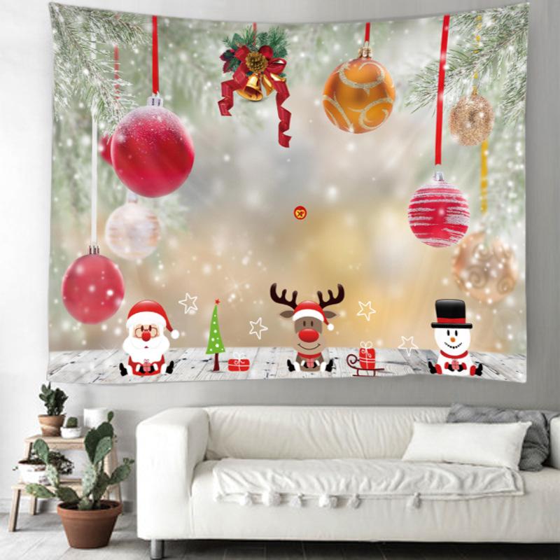 Christmas Holiday Decoration Scene Hanging Cloth Wall Covering Bedroom Decoration Cloth Tapestry