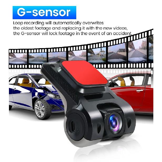 Car Android Navigator USB HD 720P 170° DVR Driving Recorder Media Comes with ADAS Driving Assistance Function Recorder Night
