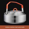 Portable 304 Stainless Steel Outdoor Camping Kettle - Mini Heating Teapot & Coffee Pot