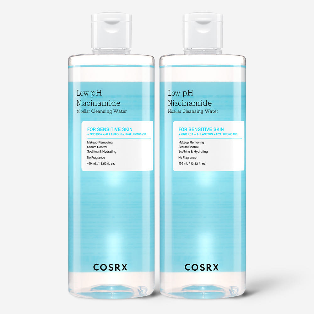 COSRX Low pH Niacinamide Micellar Cleansing Water 400ml x 2ea