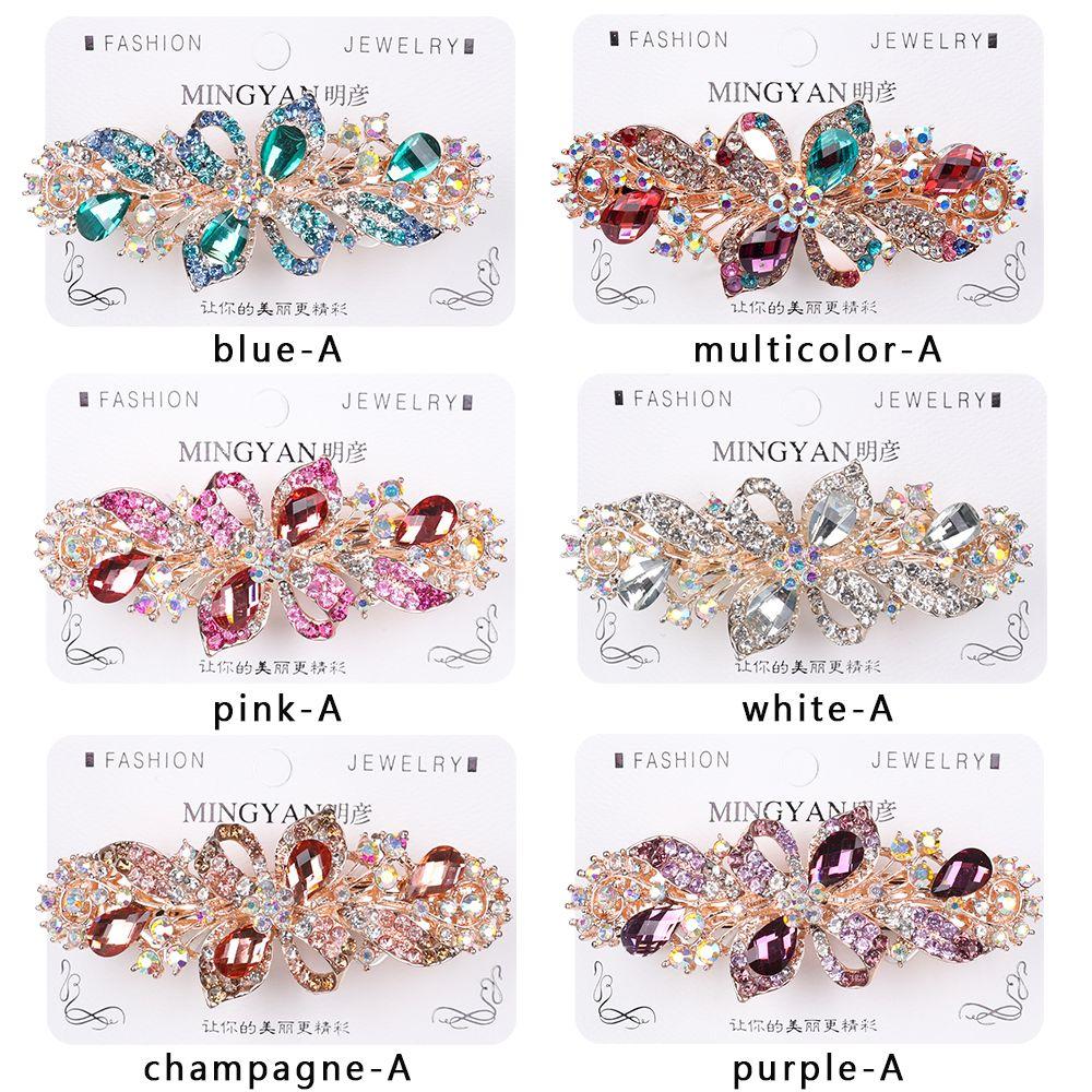 Аксессуары для головных уборов Диадема Цветочные заколки Держатель для конского хвоста Головной убор Кристаллическая заколка для волос