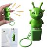 1/2/3Pcs Green Aliens Button Keychain Fidget Toy with Sound LED Lights Stress Anxiety Relief Keyboard Clicker Decompression Button Sensory Toy