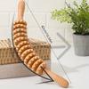 1pc Curved Wood Massage Roller Tools, Massage & Wooden Muscle Roller Stick for Waist, Neck And Thigh, Stomach Rolling Massager Tool