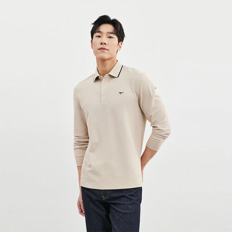 SEPTWOLVES Men's Long Sleeve Business Polo Shirt