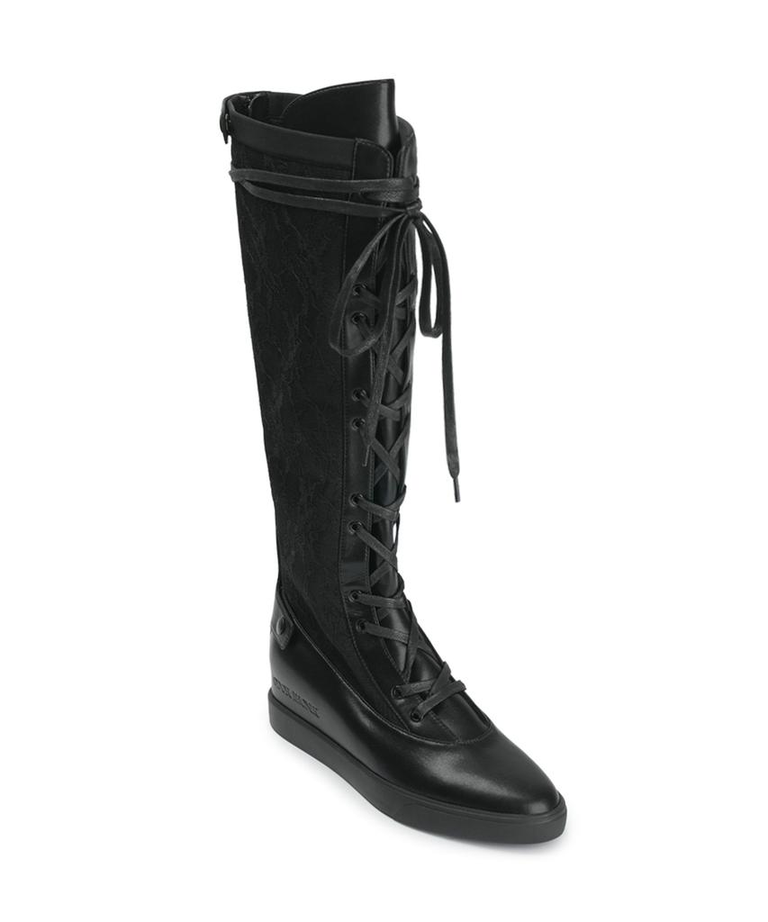 Ihcnik [X Odor] Lace Ribbon Rain Boots