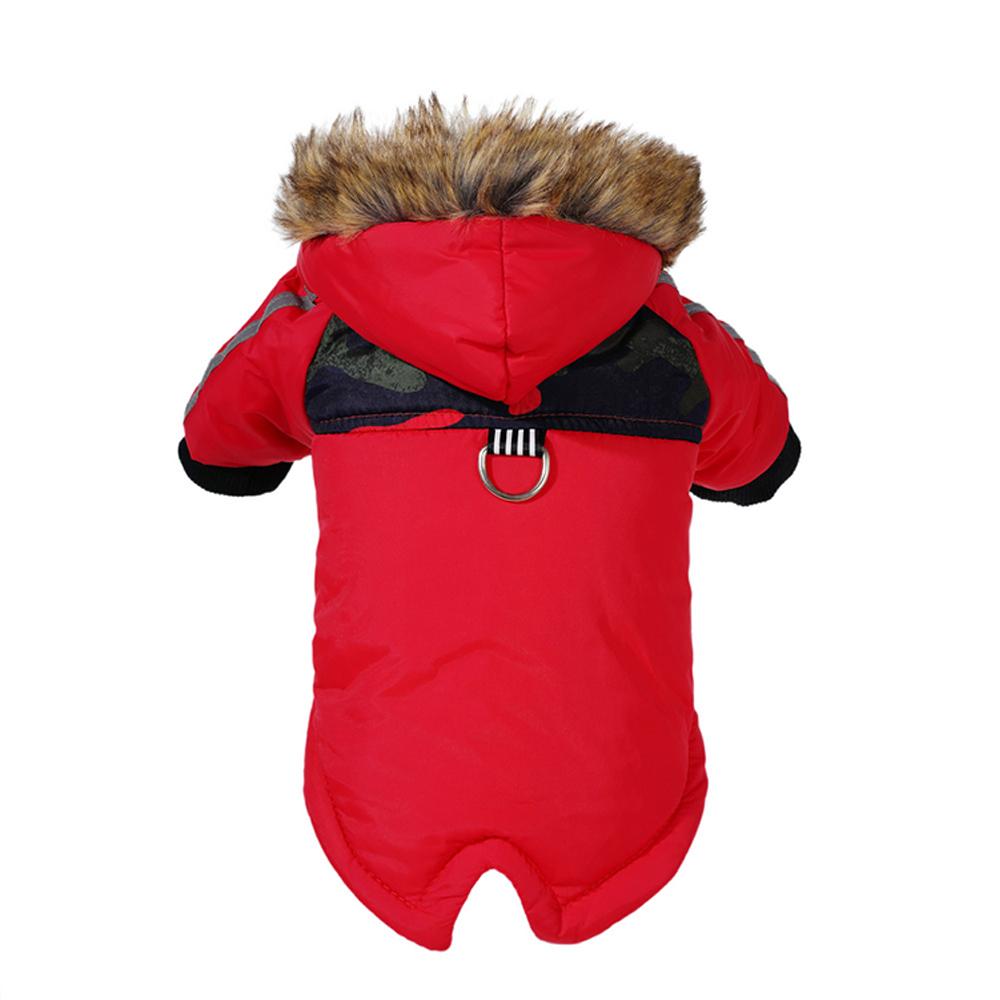 Dog Jacket Clothes With Hood Soft Winter Warm Waterproof Reflective Hoodies Puppy Fleece Outdoor Windproof Pet Chihuahua Coat