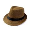 European and American Straw Braid Adult Jazz Hat - British Style Outdoor Beach Hat