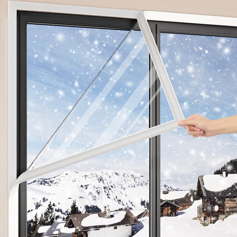 Multi-size Transparent Window Insulation Film Winter Warm Thickening Cold Wind Blocking Seal Window Film Durable Insulation Kit