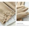 Women Autumn Winter Gloves Keep Warm Touch Screen Without Velvet Not Bloated Thin Pearl Elegant Cycling Drive Windproof Mittens Gloves