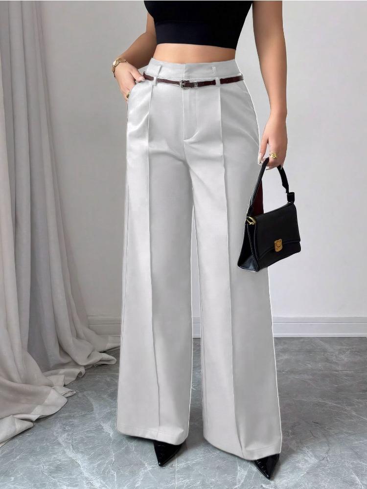 Loose Versatile Summer Drape Slimming Wide Leg Trousers for Women Formal Wear High-Quality Straight-Leg Drape High-Waisted Casual Trousers for Women
