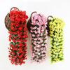 Home Decor Garland Vine Artificial Flower Silk Violet Rattan Garden Wall Hanging Plant