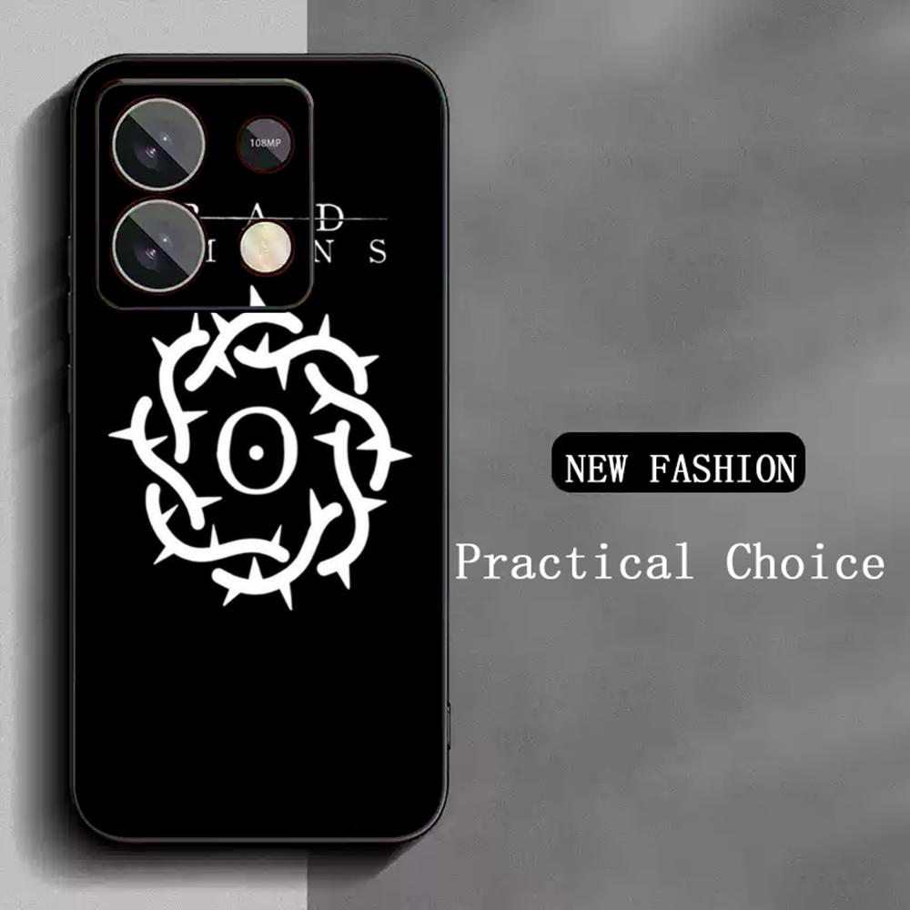Крутой модный чехол для телефона с постером группы Bad Omens для Redmi Note 14 13 12 11 Pro Plus S 5G 14C A3, мягкий черный чехол
