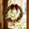 Unfinished Rattan Ornaments Natural Wreath Frame, Vine Rings for DIY Crafts, Twig Retro Style Crafting Wreaths Christmas Floral Arrangement Farmhouse