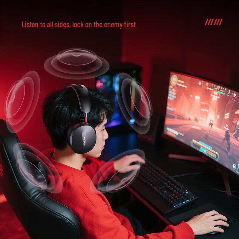 Lenovo G91 Wireless Gaming Headset with Active Noise Cancellation