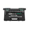 STAHLWILLE Socket Wrench Set with KN 15-Piece 1/2" Case, 50/12/3