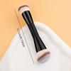 Dual-Ended Makeup Brush for Foundation, BB Cream, and Concealer - Soft Nylon Bristles, ABS Handle, Versatile Beauty Tool for All Skin Types