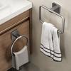 Wall-Mounted Towel Ring Hook Rotatable Towel Hanger New Bathroom Towel Holder  Storage Holder