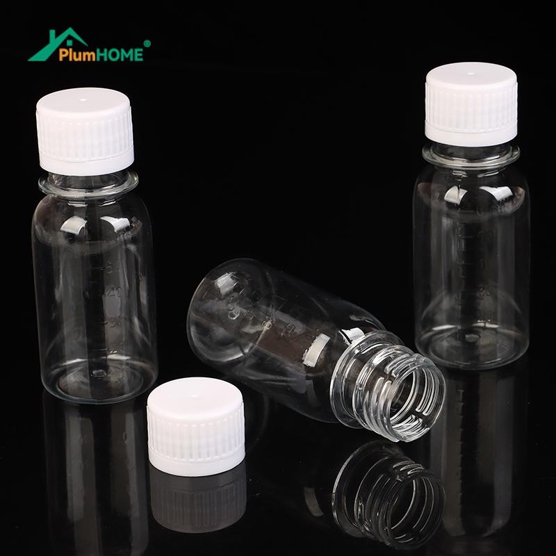Plastic Bottles Clear Ginger Shots Bottles,Small Juice Bottle for Freezer,Mini Water Bottle for Drink Milk Coffee Liquid,5Pcs