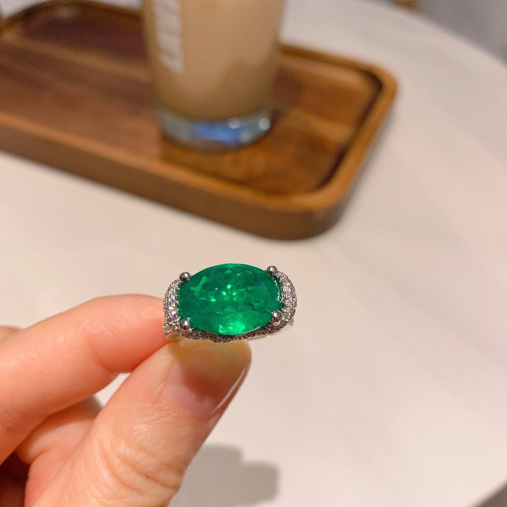 Ювелирное Кольцо Женское Имитация Цвета Сокровище Кольцо Роскошное С Бриллиантами Женское Кольцо Дан Главный Камень 10 * 14