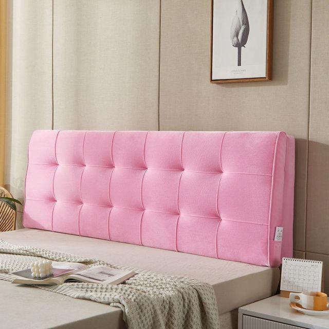 Современная прикроватная подушка с высоким отскоком, подушка для головы, все включено, королевский размер, короткий плюшевый чехол для изголовья с губчатым изголовьем