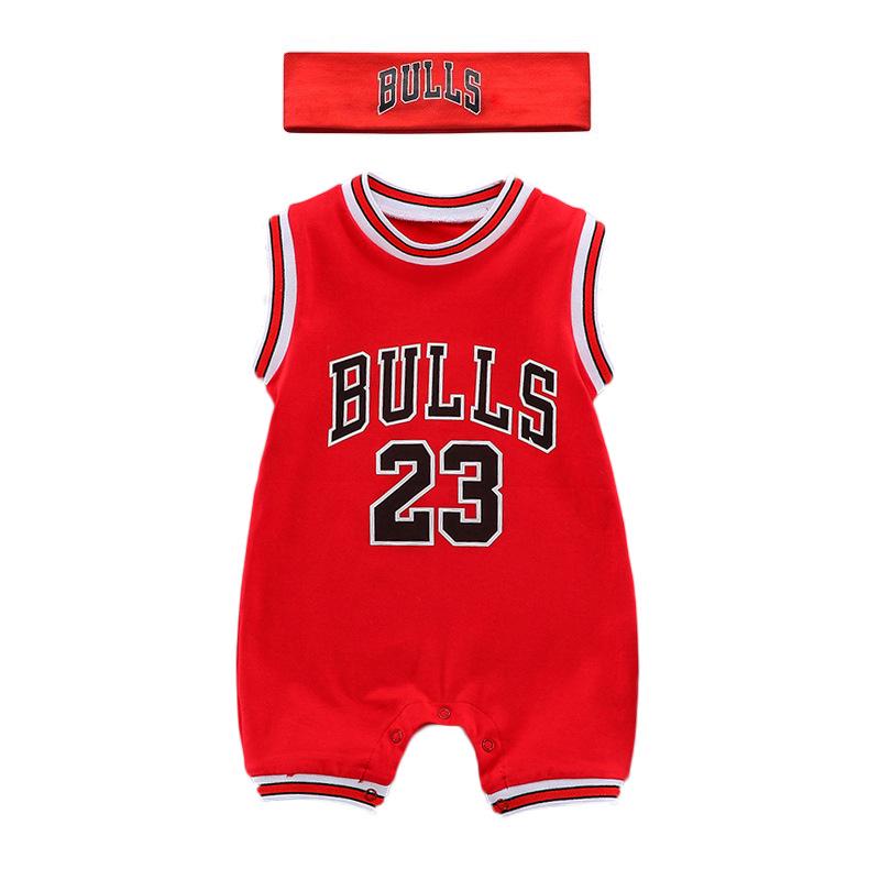 Летний комбинезон-боди для малыша без рукавов для баскетбола - боди для ползания для новорожденного мальчика