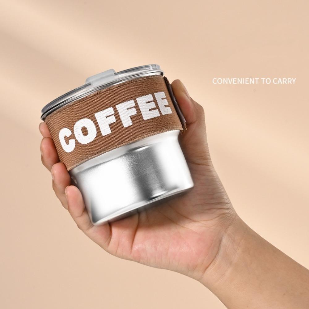 With Lid Coffee Mug 400ML Thermal Cup Portable Coffee Cup Office