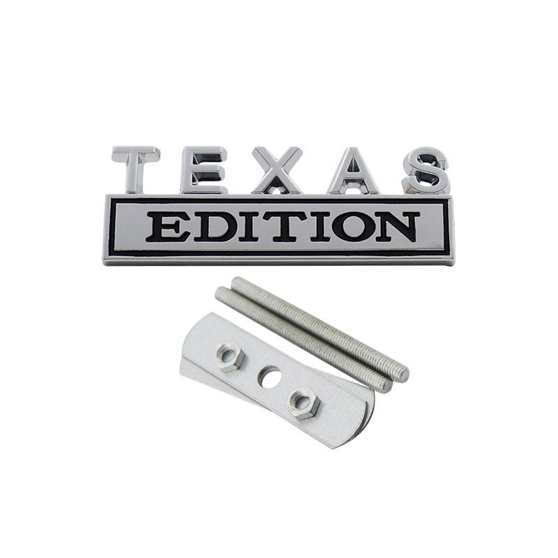 3D Car Styling TEXAS Edition car Grille Fender trunk Rear Bonnet Nameplate Decal Emblem Badge Sticker