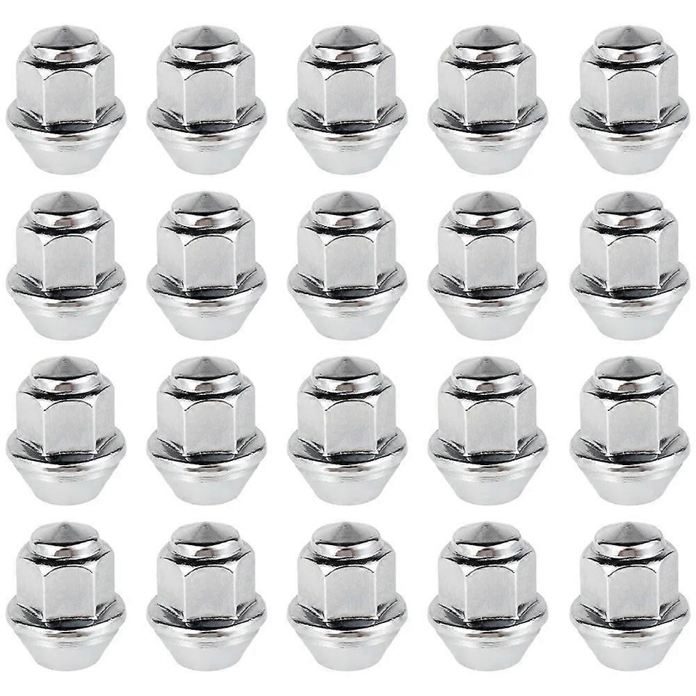 20Pcs Wheel Nuts for Ford Wheels M12x1.5 19mm Hex Wheel Nuts 60 Degree Taper Carbon Steel Plated Nuts 1678260