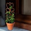 Wood Plant Bracket Leaf Shape Trellis Vine Support Stand Easy Installation Multifunctional
