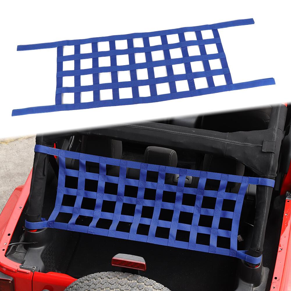 Blue Multifunction Roof Organizer Net Hammock for Jeep Wrangler JK/JL/TJ 1997+