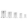190PCS Rivet Nut Kit Aluminum Flat Head Threaded Fastener Nuts M3 M4 M5 M6 M8 M10
