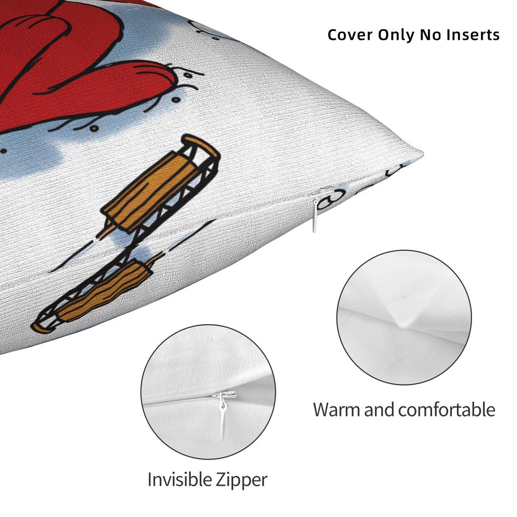 C-Clifford the Big Red Dog Pillow Case  Novelty Pillow Cover Soft Pillowcases For Chair Sofa Home Decor