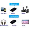 Адаптер AUX Bluetooth 5.0, приемник-передатчик для телевизора, аудиоадаптер 2 в 1 с разъемом Aux 3,5 мм RCA, низкая задержка и высокое разрешение для телевизора, ПК, наушников, автомобиля