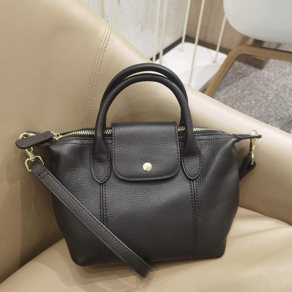 High-End Genuine Leather Women's Tote and Shoulder Bag - Elegant Cowhide Design