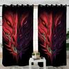 3D Темные Шторы Дракон Древний Священный Дракон Семейные Шторы 2 Панели Детская Комната Гостиная Спальня Балкон Декор Шторы