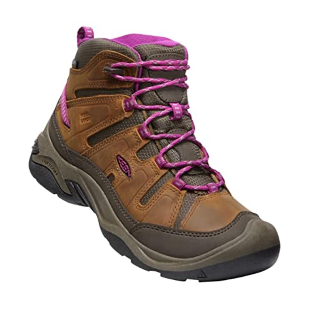 Трекинговые ботинки CIRCADIA MID WP Circadia Mid Водонепроницаемые см [Keen] Женские SYRUP/BOYSENBERRY 24.5