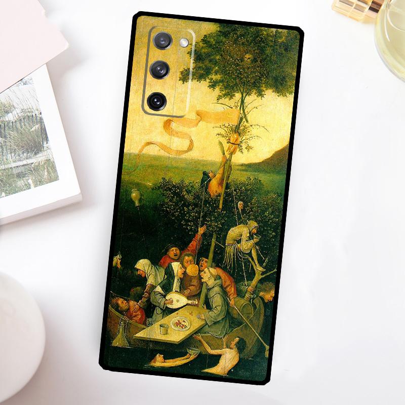 Hieronymus Bosch Art Painting Funda For Samsung Galaxy S23 Ultra S22 Plus S20 S21 FE S8 S9 S10 Note 10 20 S24 Ultra Case
