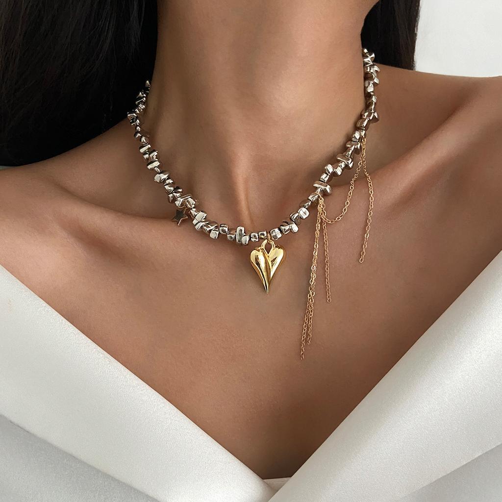 Exquisite French Style Necklace For Women Light Luxury Y2K Multi Layer Imitation Pearl Tassel Neck Chain Girls Trendy Choker