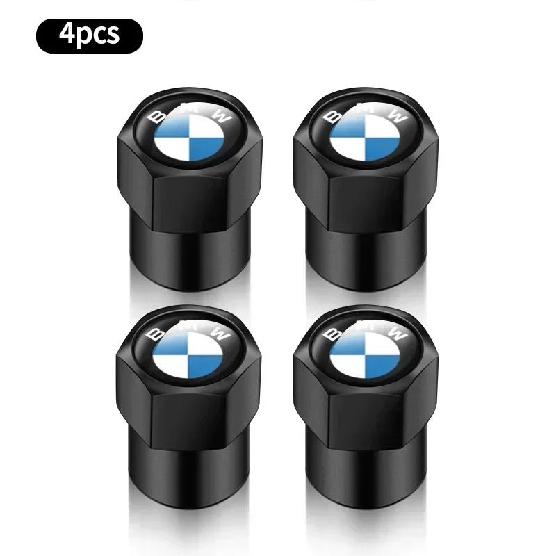 4Pcs Tire Valve Caps Aluminium Alloy Tire Valve Stem Caps Dust Proof Covers For BMW E36 E46 E53 E90 E60 E61 E93 E87 X1 X3 X5 X6