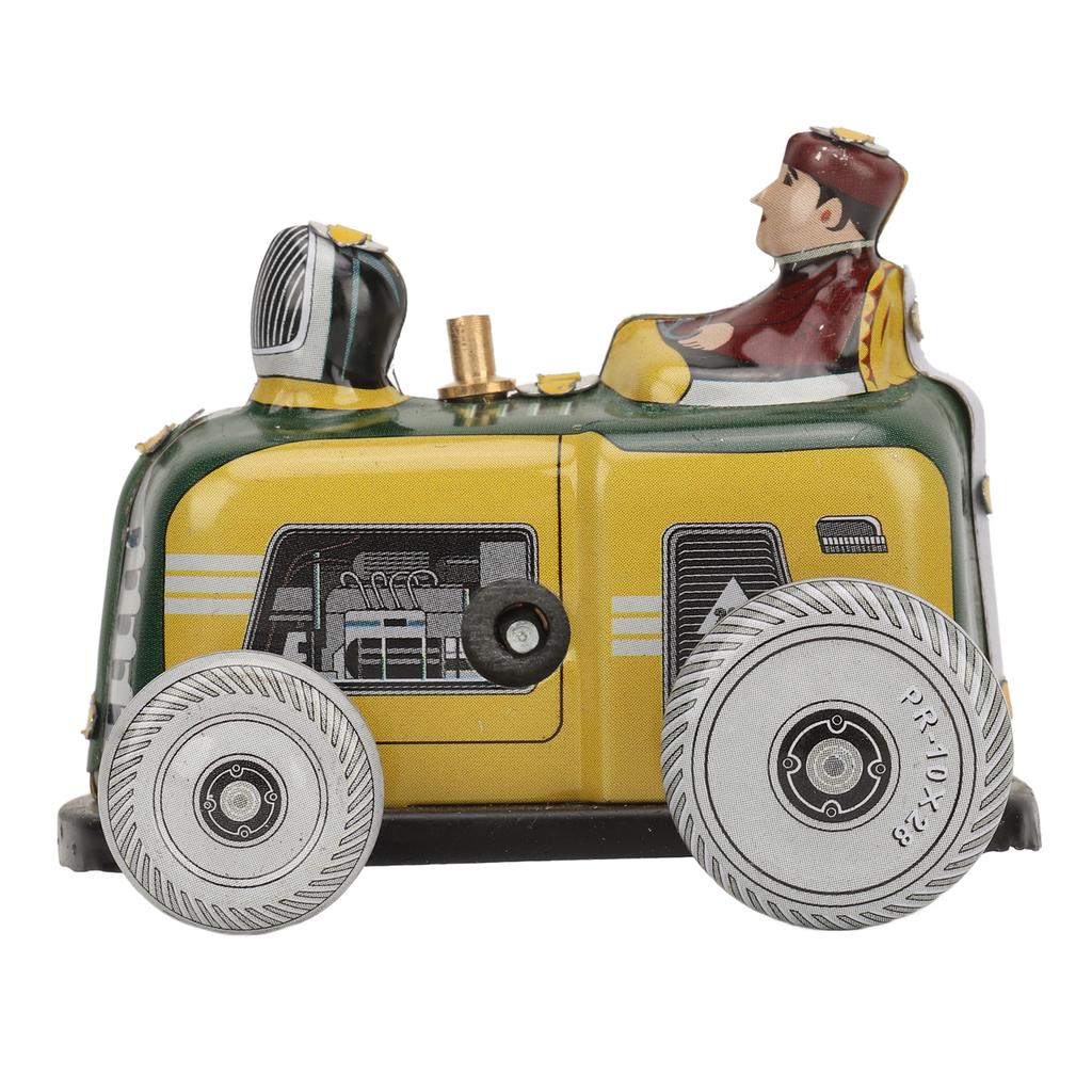 Wind Up Vintage Car Toy Iron Clockwork Retro Car Model Figure Photography Prop Decoration for