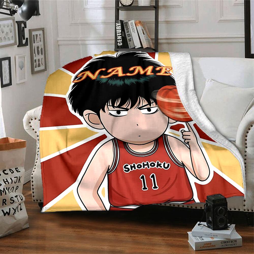 Custom 1pc Basketball Stars Blanket, Soft And Comfortable Blanket, Casual Warm, Camping Travel Blanket, Birthday Gift Q912167