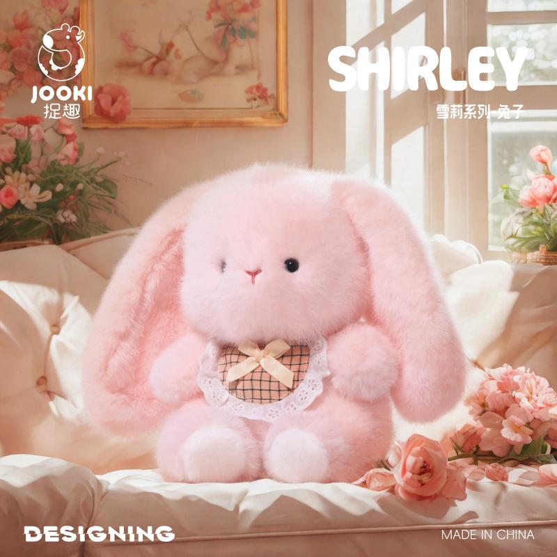 Милая розовая плюшевая игрушка-зайчик, мягкая набивная игрушка-кролик, подушка для сна для девочки, подарок на день рождения, подарок к школе, мультяшная тематика