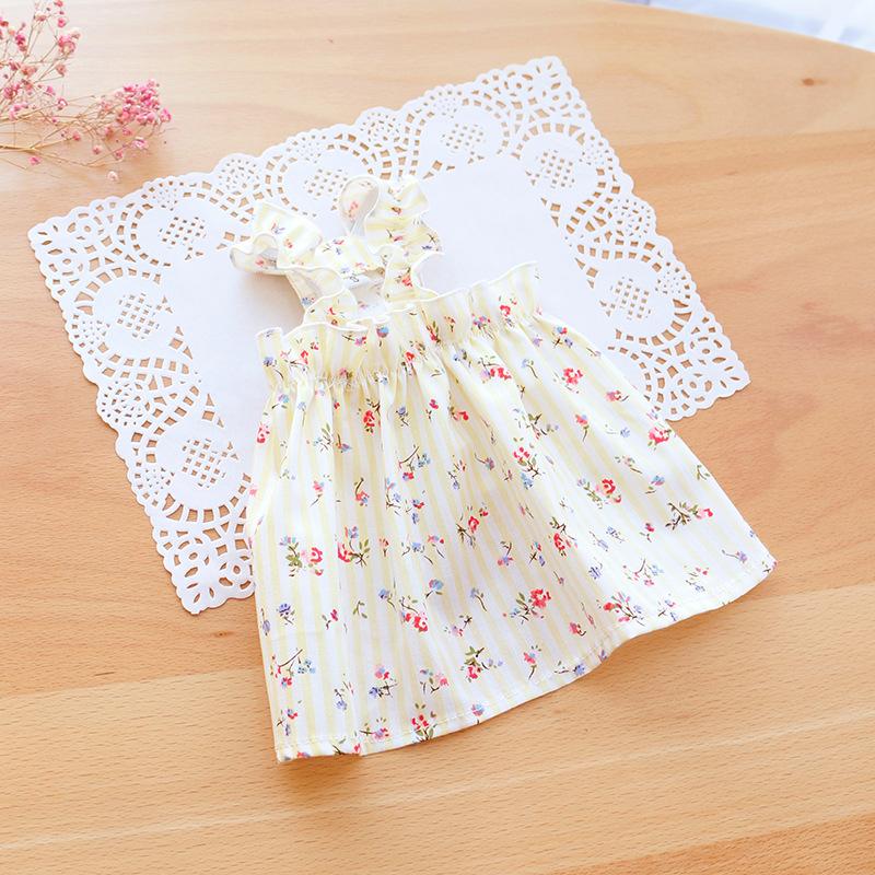 Pet Clothes Spring/Summer Small Cat/Dog Small Daisy Shoulder Strap Princess Dress Pet Clothes Kitten/Dog Gentle Dress