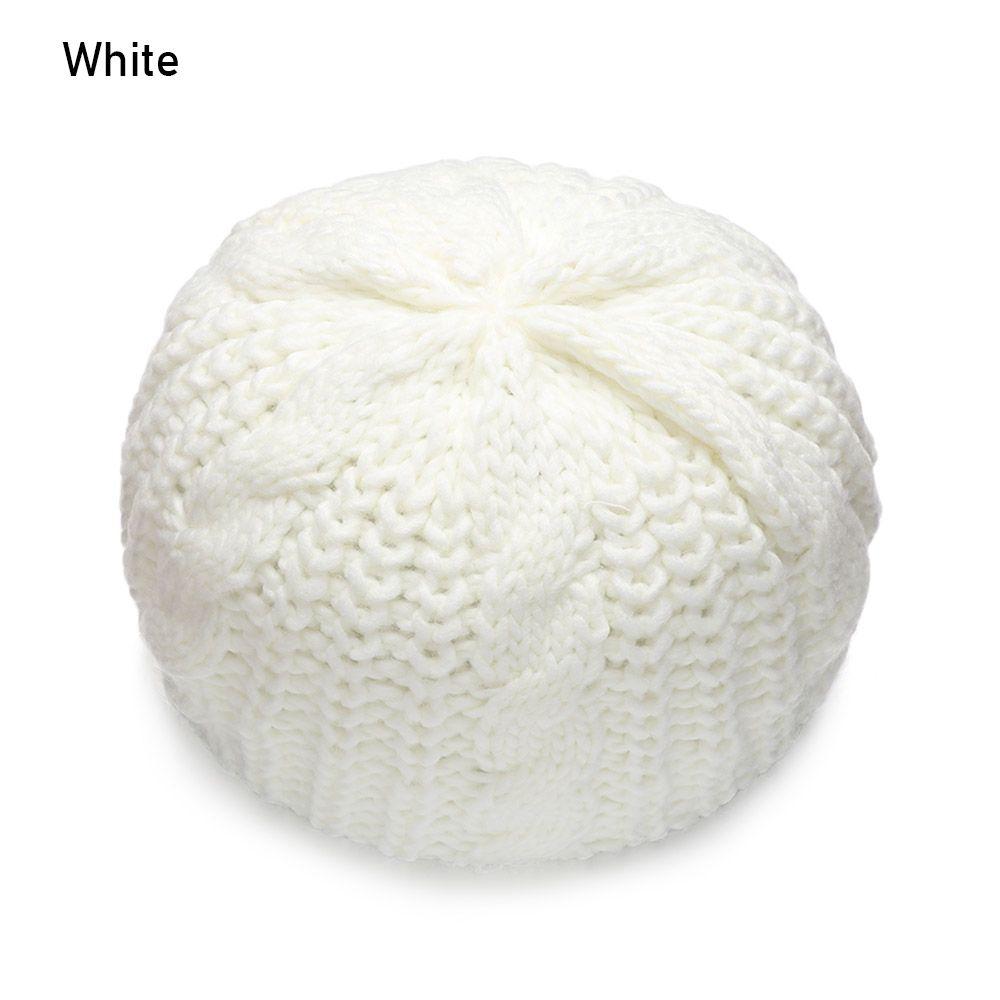 Women Girl Ribbed Vintage Warm Beret Hat French Artist Cap Knitted Cap Painter Hat