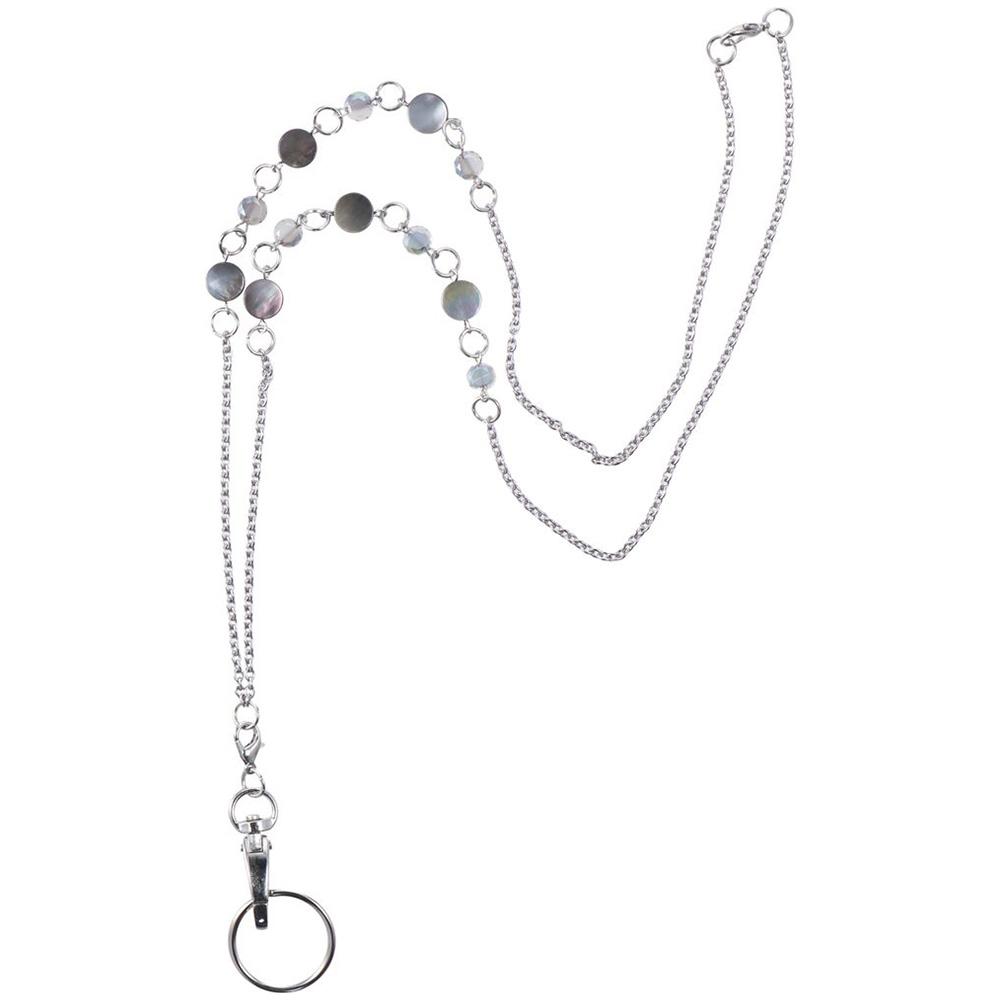 1 шт. Шнурки для ключей Ожерелье-шнурок из нержавеющей стали Держатель для бейджа ID-карты Модные шнурки Женские