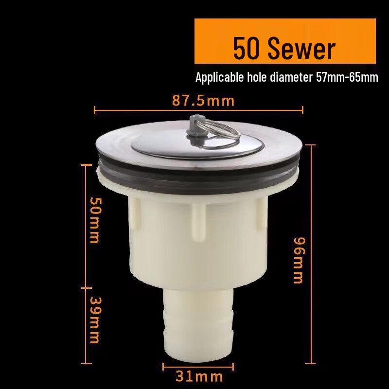 LISM Stainless Steel Mop Sink Drainer Kit