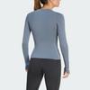adidas Топ для тренировок Primelift Contour, быстросохнущий, приятный для кожи, вязаный, спортивный, с длинным рукавом, женский, JY6374