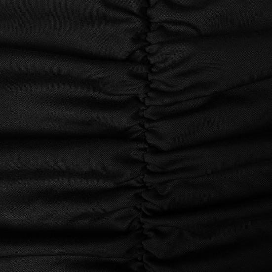 Женское весеннее платье, прозрачное кружево с длинным рукавом, облегающее платье с эластичной резинкой и v-образным вырезом, однотонное мини-платье длиной выше колена для выпускного вечера