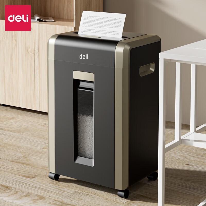 Deli P-5 Micro-Cut 18-Sheet Commercial Document Shredder, 60-Min Run Time, 32L, Model GA705